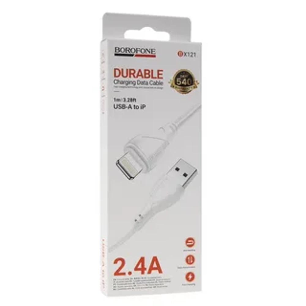 Кабель USB на Lightning Borofone BX121 (white)