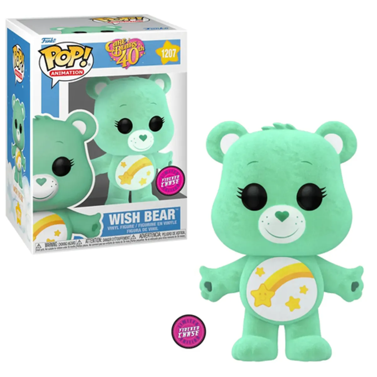 Funko POP! Care Bears: Wish Bear (Flocked Chase Exc) (1207)