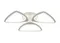 Люстра потолочная светодиодная Rilon 1051/3 WHITE, 102 Вт, белая