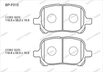 BP-F015 ES300, RX300, Avalon, Camry, Camry Gracia, Camry Solara, Gaia, Harrier, Mark II, Nadia, Previa, Windom (перед)