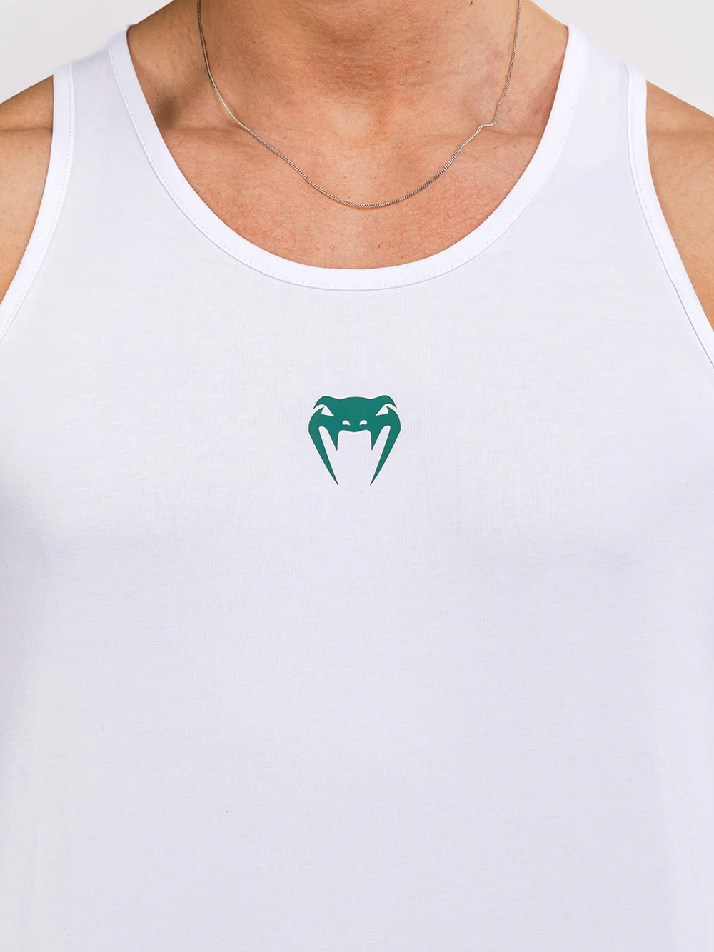 Майка спортивная Venum Echo White/Emerald Green