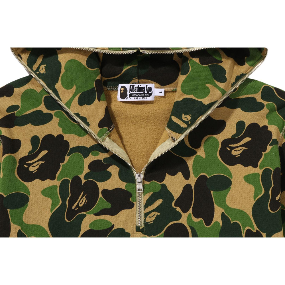 A Bathing Ape Abc Camo Shark Half Zip Pullover Худи