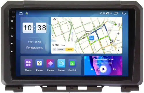 Магнитола для Suzuki Jimny 2019+ - Parafar PF126UHD на Android 13, Быстрая, QLED, CarPlay, 4G SIM-слот