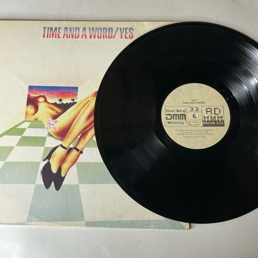 Винтажная виниловая пластинка LP Yes, Time And A Word (СССР 1991)