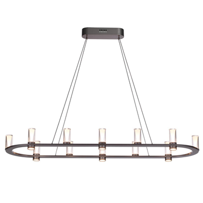 7143/65L HIGHTECH ODL26 513 светильник темный никель/акрилл/металл IP20 LED 69W 3830Лм 3000K 180° 220V DEFANCE