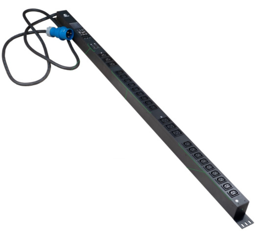 Блок розеток Cabeus SMART-PDU-32-1P-18C13-6C19-I309-M
