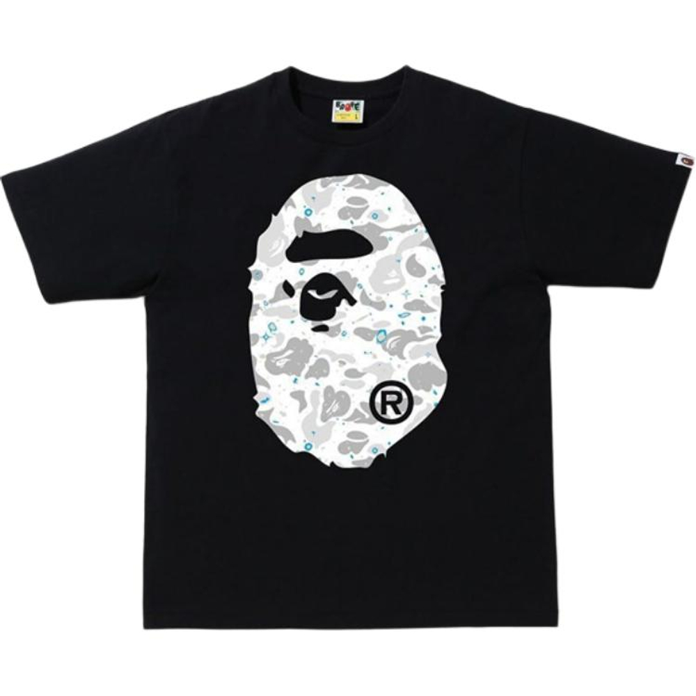 A Bathing Ape Space Camo Big Ape Head Tee черный