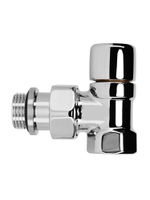 Набор термостатический для радиатора угловой 1/2" Royal Thermo Design М30х1.5 Хром RTE 07.0016