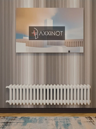 Axxinot Sentir 3020 - трехтрубный трубчатый радиатор высотой 200 мм, боковое подключение, белый
