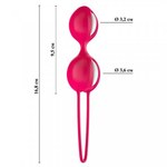 Вагинальные шарики Fun factory SMARTBALLS DUO, красно-белые