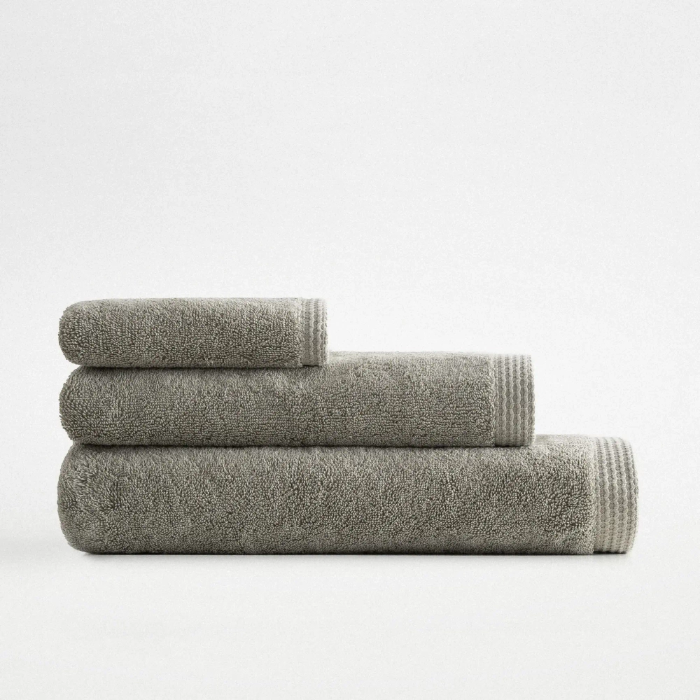 Полотенце из органического хлопка Pure Cotton 30х50 оливковый