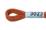Мулине Gamma 100% хлопок, цв.3023 рыже-коричневый, 24 мотка по 8 метров