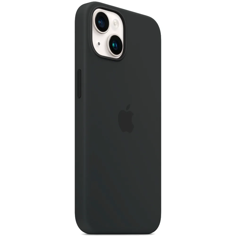 Силиконовый чехол с поддержкой MagSafe Apple Silicone Case для iPhone 14, Midnight (Темная ночь)