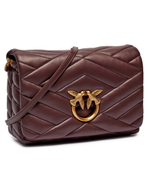 Кожаная сумка через плечо LOVE CLICK PUFF CLASSIC Pinko - бордовый(101585 A1ET)