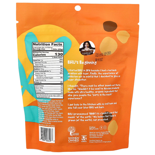 BHU Foods, Protein Bites, тесто для шоколадного печенья, 6 кусочков, 25 г (0,88 унции)