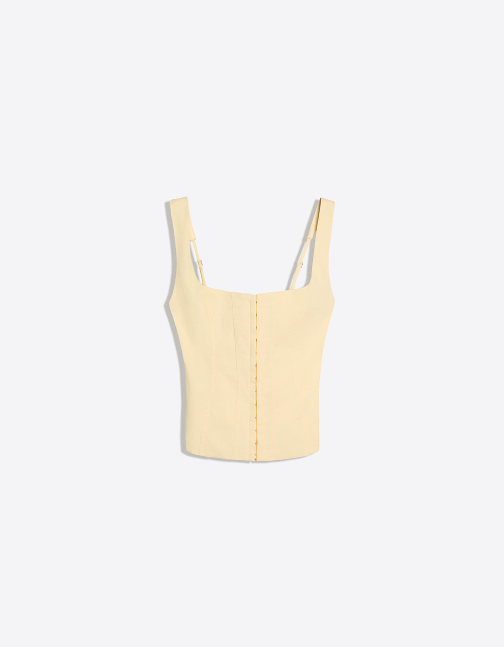 Женский топ-корсет из бенгалина - BERSHKA