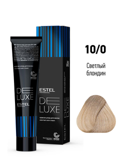 ESTEL De Luxe краска-уход для волос, 10/0 светлый блондин, 60 мл