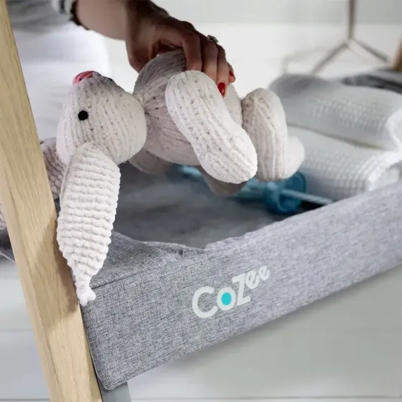 Колыбель приставная Tutti Bambini CoZee Oak Silver с колесами