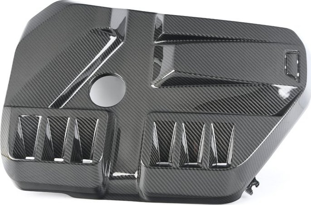 S58 Gloss Carbon Fiber Engine Cover