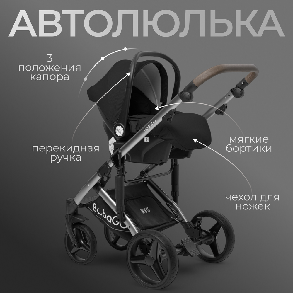 Модульная коляска BubaGO Rosano 3в1