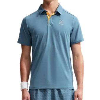 Мужское теннисное поло Nike Court Advantage Dri-Fit Tennis - smokey blue/white