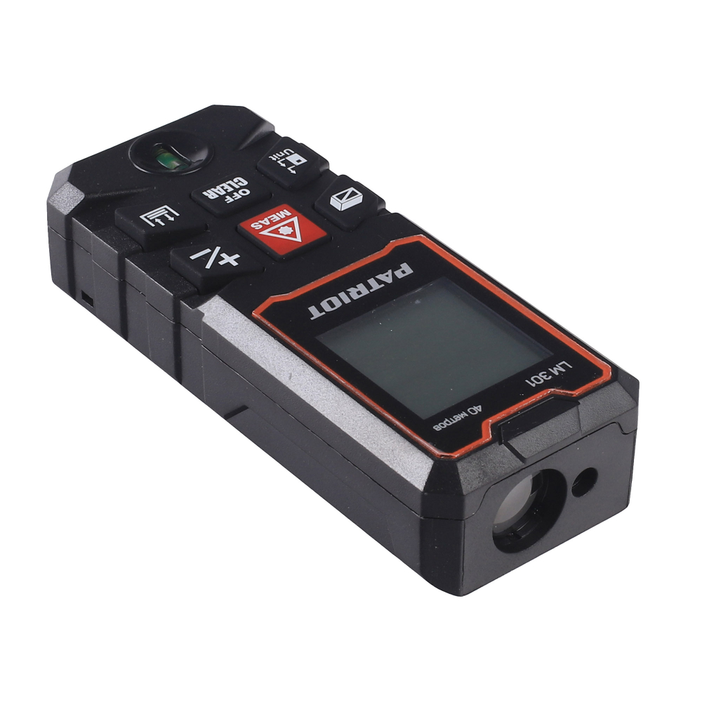 Дальномер лазерный 40 м PATRIOT LM 301 измерение площади, объема, подсветка, память 30 изм.