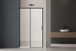 Душевая дверь Vincea Софт 2 (Soft 2) VDS-3SO2110CLB, 1100, черный, стекло прозрачное