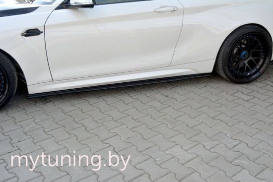 Сплиттеры накладок на пороги для BMW M2 F87 (16-...)