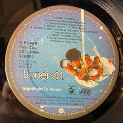 Винтажная виниловая пластинка LP Бони М Boney M. Nightflight To Venus (Англия 1978)