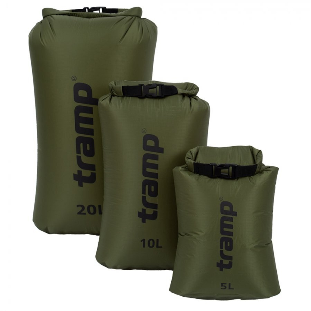 Гермомешок TRAMP Nylon Ultralight 5л, артикул TRA-308, цвет Оливковый