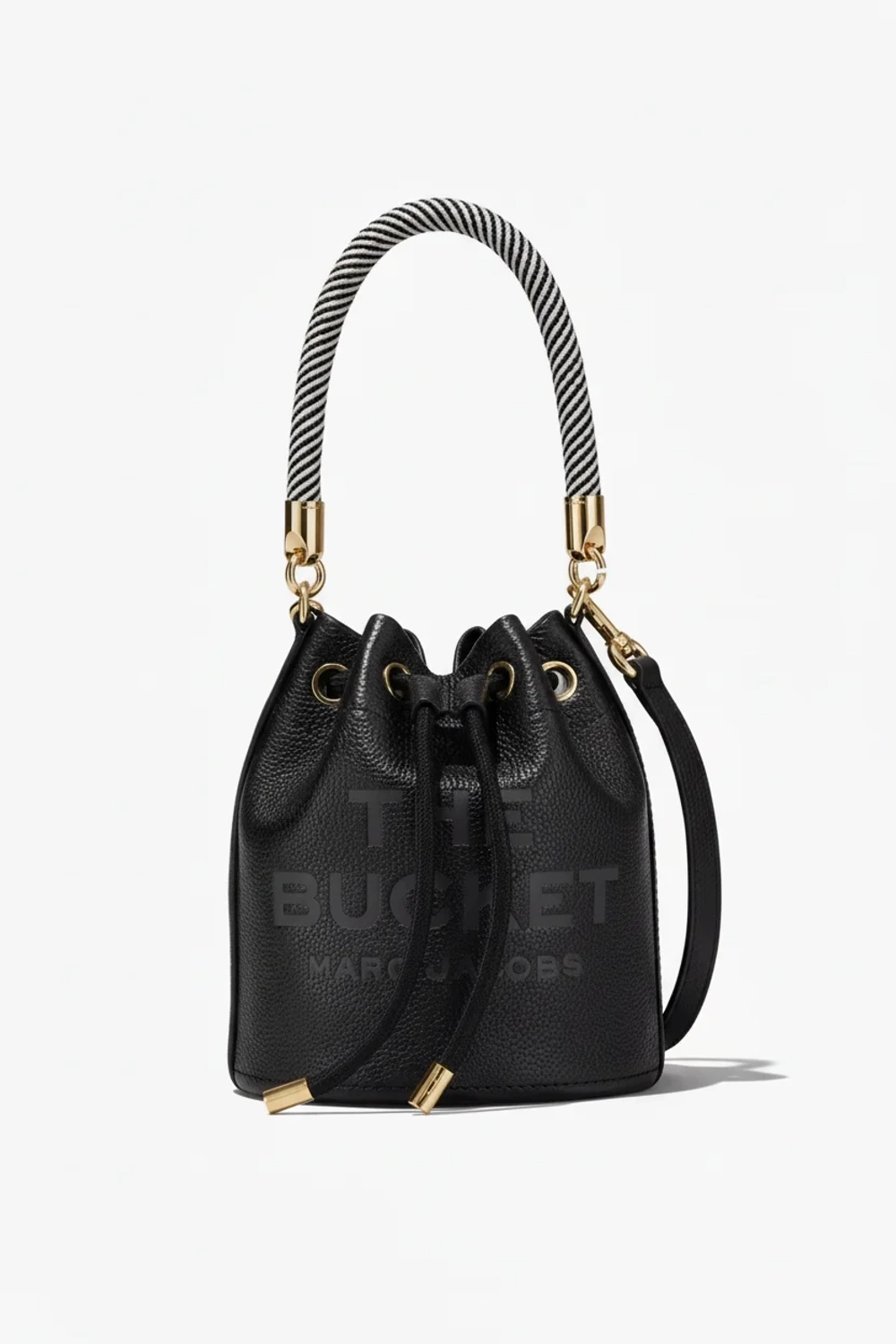 СУМКА MARC JACOBS THE LEATHER BUCKET BAG BLACK