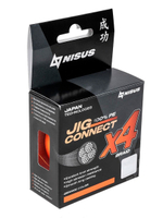 Шнур плетеный для рыбалки NISUS JIG CONNECT X4 PE Light Green 150m #0.4, 0.10mm 3.6кг/7.9LB (T-N-JC-X4-0.10-150-LG)