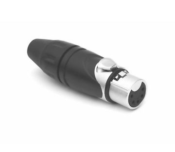 Amphenol AX5F - Разъем XLR, 5 контактов, гнездо, точеные контакты, цвет - никель