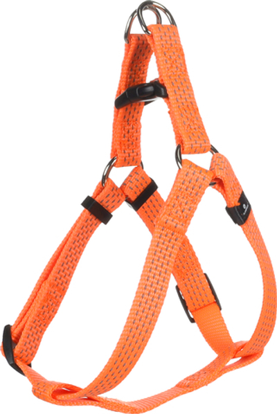 Шлейка STEP& GO LEN, S 25-45 см/ 15 мм, оранжевый, Flamingo