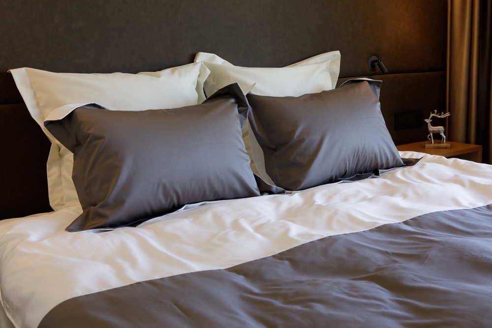 Постельное белье 2 спальное евро Von der Thannen Twist grey&white Серый##Бежевый##Белый