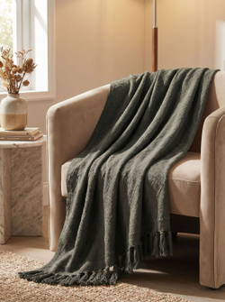 Velora Home Плед Однотонный-1 Хаки цвет 200х230 100% Хлопок