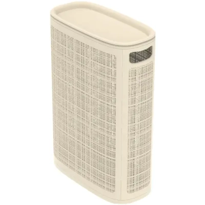 Корзина для белья Лён 45л 43×20×60см плетёная, слоновая кость