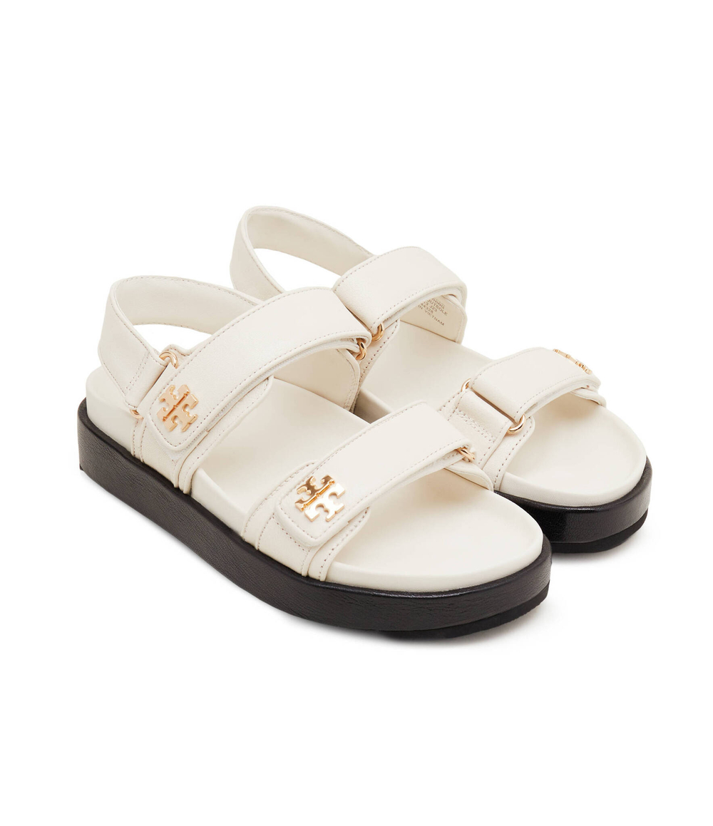 Кожаные босоножки kira sport TORY BURCH - белый(144328)