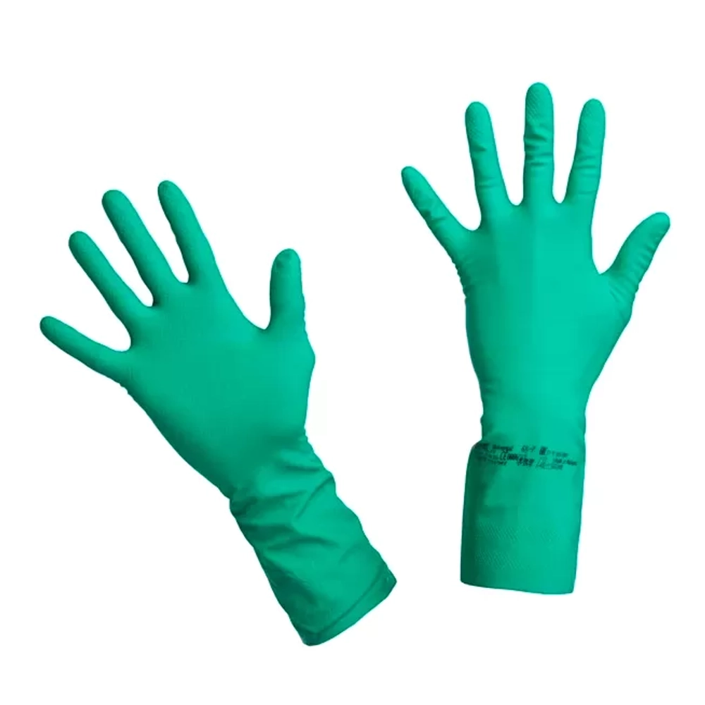 Перчатки нитриловые Vileda Professional универсальные зеленые 932595