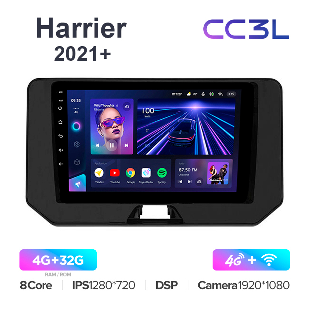 Teyes CC3L 10,2"для Toyota Harrier, Venza 2021+