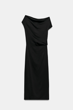 АСИММЕТРИЧНОЕ АТЛАСНОЕ ПЛАТЬЕ ZW COLLECTION — ZARA