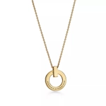 Подвеска из жёлтого золота 18k с бриллиантами, Tiffany. 💠 T1 Narrow Pendant