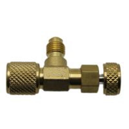 Вентиль VALUE VVO-1 с нажимом на ниппель, гайка 1/4" SAE x штуцер 1/4" SAE