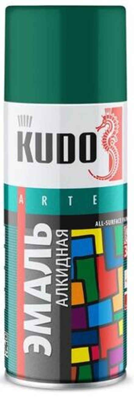 Эмаль универсальная KUDO KU-1007 темно-зеленая (12шт)