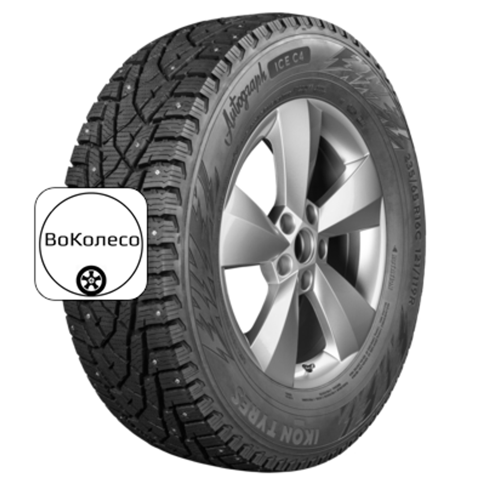 215/75R16C 116/114R Autograph Ice C4 TL (шип.) Ikon