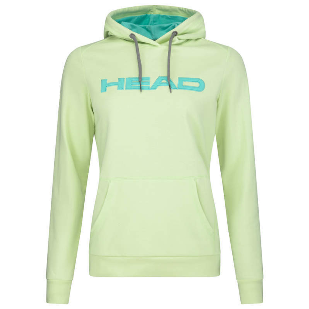 Кофта для девочки теннисная  Head Club Byron Hoodie - light green/turquoise