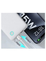 Внешний аккумулятор повербанк белый Power Bank 10000mAh 15W BASEUS PPAP10A