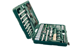 S04H52477S Набор инструмента универсальный 1/4", 1/2"DR, 77 предметов