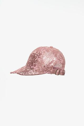 ZARA X JOHN GALLIANO КРУЖЕВНАЯ КЕПКА С ЦВЕТОЧНЫМ ПРИНТОМ LIMITED EDITION, РОЗОВЫЙ