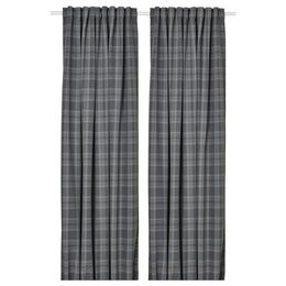 Комплект штор IKEA HAGGVECKMAL, Темно-серый, 145х250 см, 2 шт